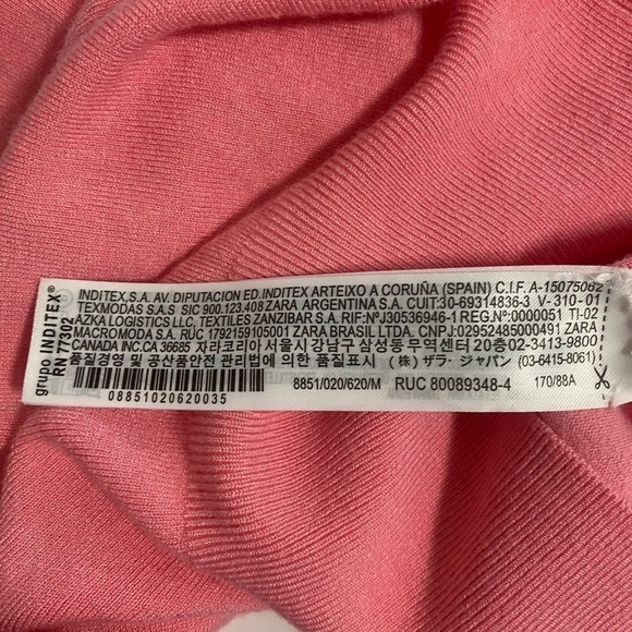 Zara Women’s Medium Pink Knit Sleeveless SweaterWith Gold Snap Button Closure - Picture 10 of 11